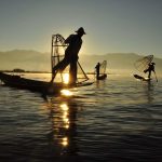 The one legged boatmen of Inle Lake